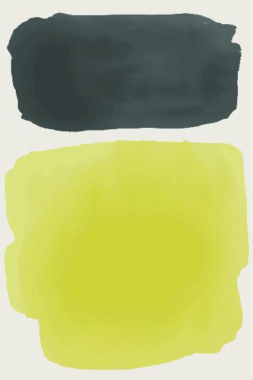 Black and Yellow Watercolor #4