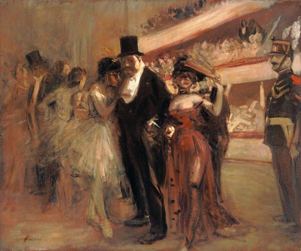 The Opera Stage - Jean Louis Forain as art print or hand painted oil.