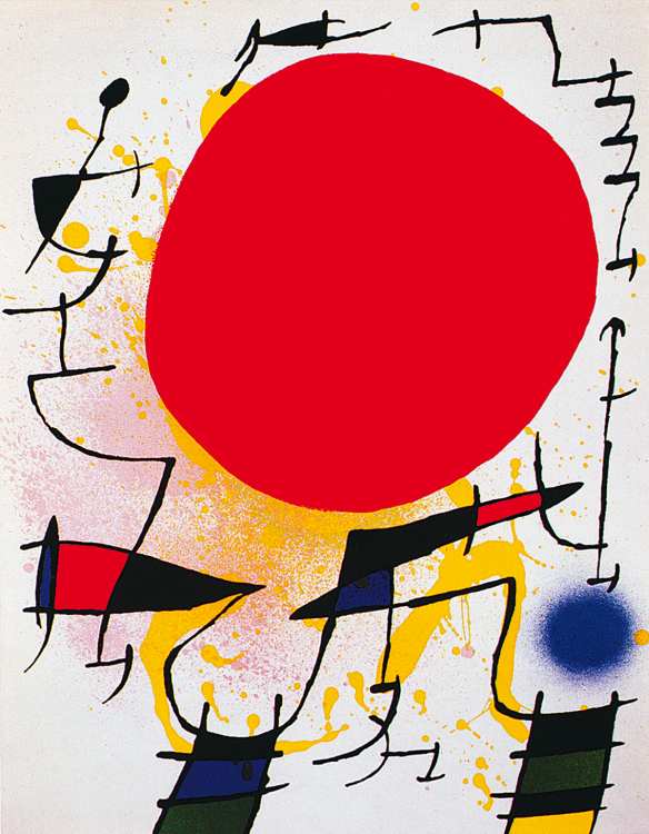 Image: Joan Miró - Le soleil rouge  - (JM-793)