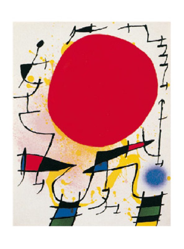 Image: Joan Miró - Le soleil rouge  - (JM-794)