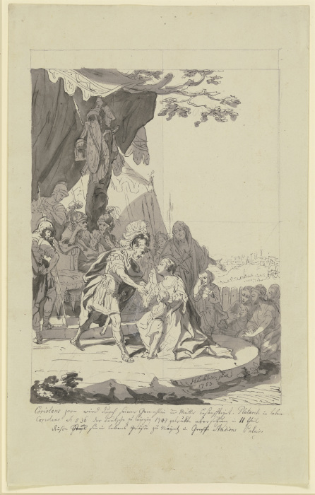 Coriolanuss wrath from Johann Heinrich Tischbein d. Ä.
