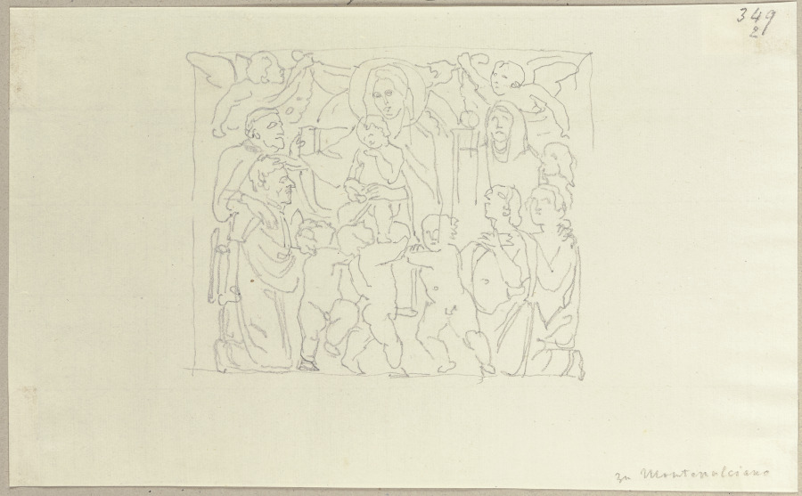 Relief, eingemauert im Dom zu Montepulciano from Johann Ramboux