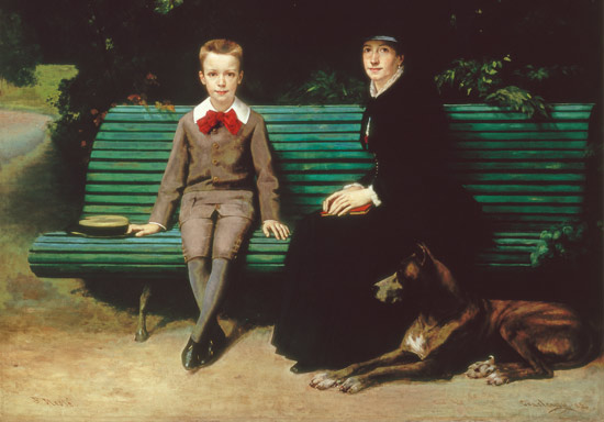 Mme Memssiere and her Son from Joseph-Paul Mesle