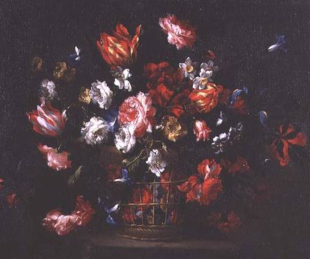Still Life of Flowers in a Basket from Juan de Arellano