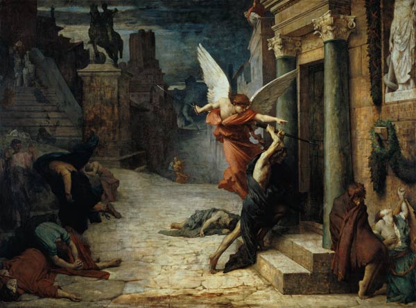 The plague in Rome (La Légende dorée or Légende de of Saint Sébastien) from Jules Elie Delaunay
