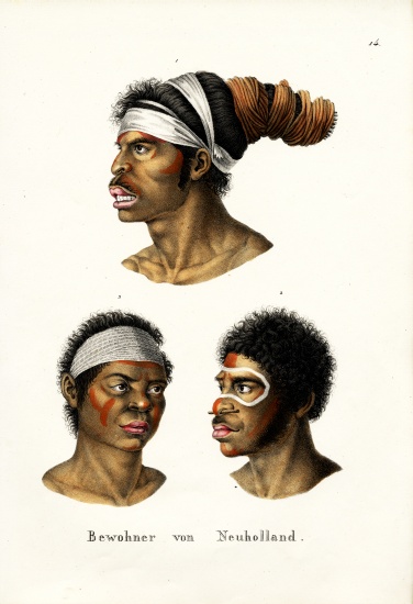 Indigenous Australians from Karl Joseph Brodtmann
