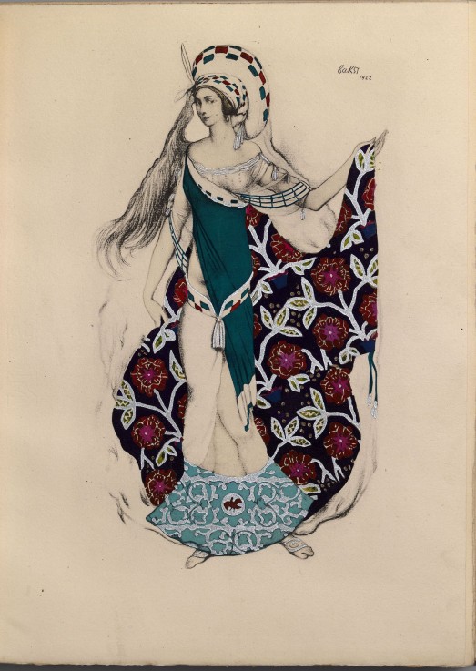 Costume design for the ballet Artémis troublée by Paul Paray from Leon Nikolajewitsch Bakst