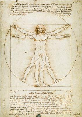 Vitruvmann (Proportionszeichnung) - Leonardo da Vinci