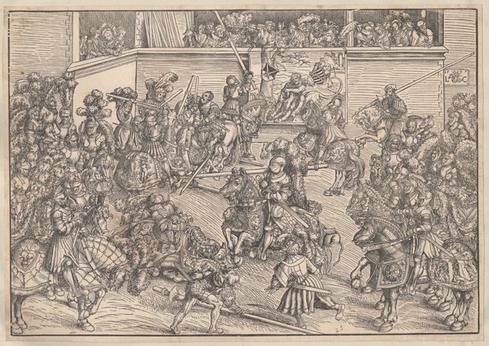 Tournament from Lucas Cranach the Elder