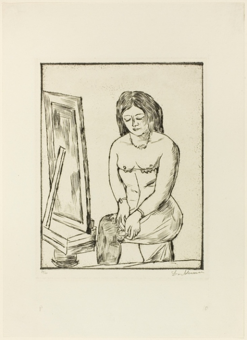 Toilette (Before the Mirror) from Max Beckmann