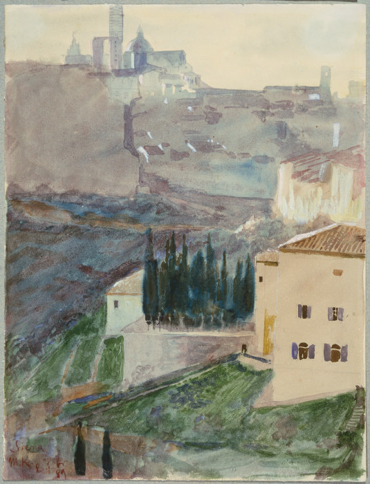 View of Siena from Max Klinger