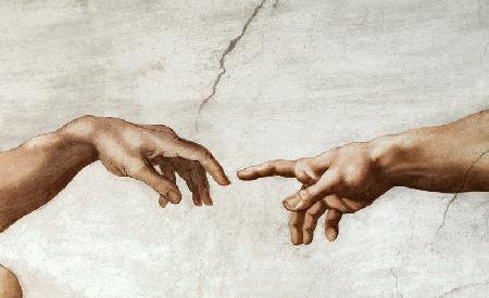 The Creation of Adam (detail) - Michelangelo Buonarroti