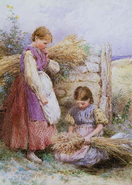 The Young Gleaners from Myles Birket Foster