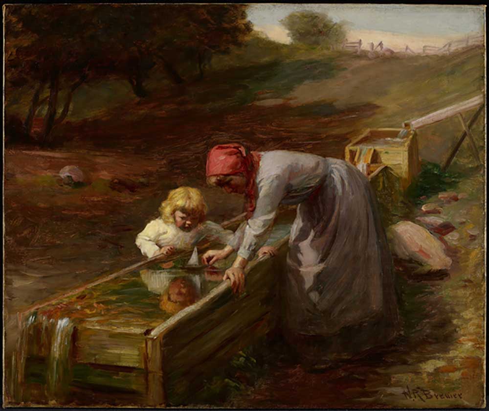 At the Spring, c.1895 from Nicholas Richard Brewer