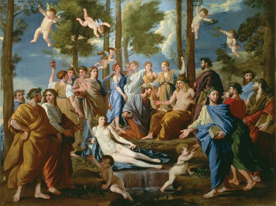 The Parnass. (Apollo in the middle) from Nicolas Poussin