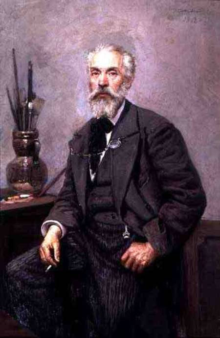 Portrait of Konstantin Apollonovich Savitsky (1844-1905) from Nikolai Karlovich Grandkovsky
