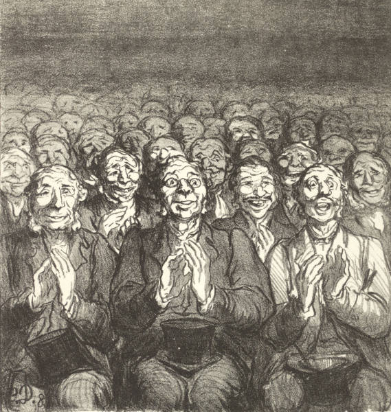 Theater, .. les Parisiens / H.Daumier from 