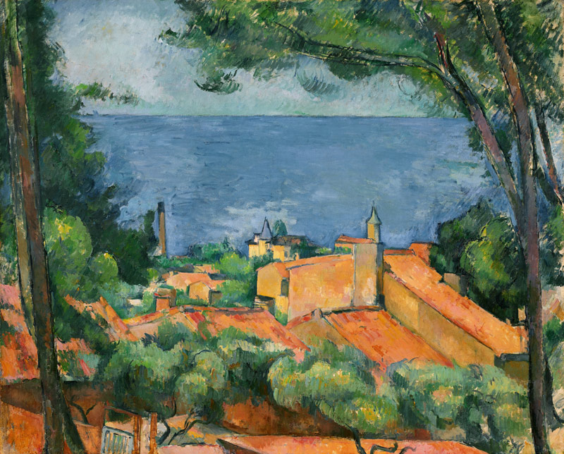 The bay of Estaque from Paul Cézanne