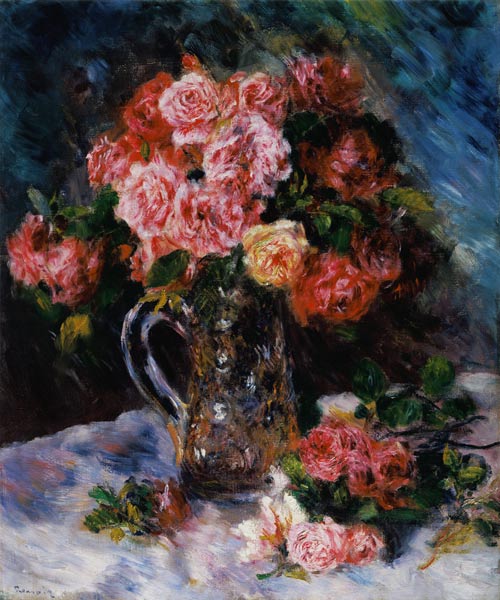 Roses - Pierre-Auguste Renoir as art print or hand painted oil.