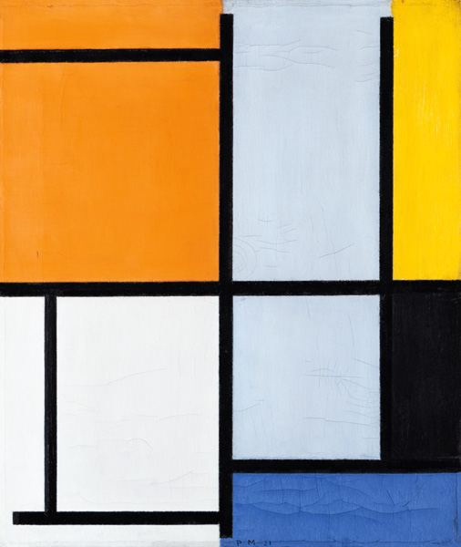Tableau 3 with orange…/ 1921 from Piet Mondrian