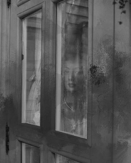 The mysterious lady through the window