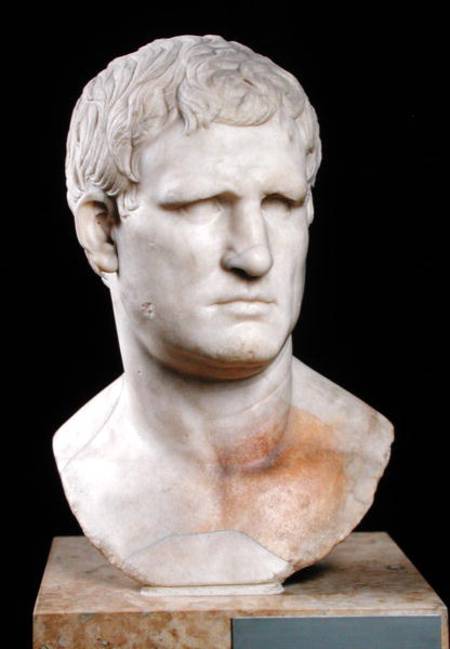 Bust of Agrippa (63-12 BC) from Roman