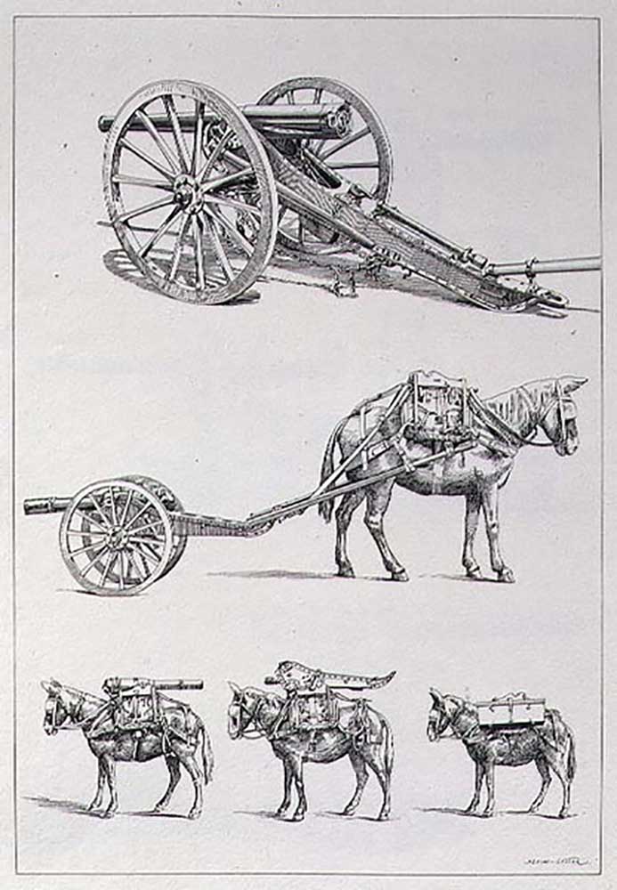 The Artillery Gun and its Transportation from Saint-Elme Gautier