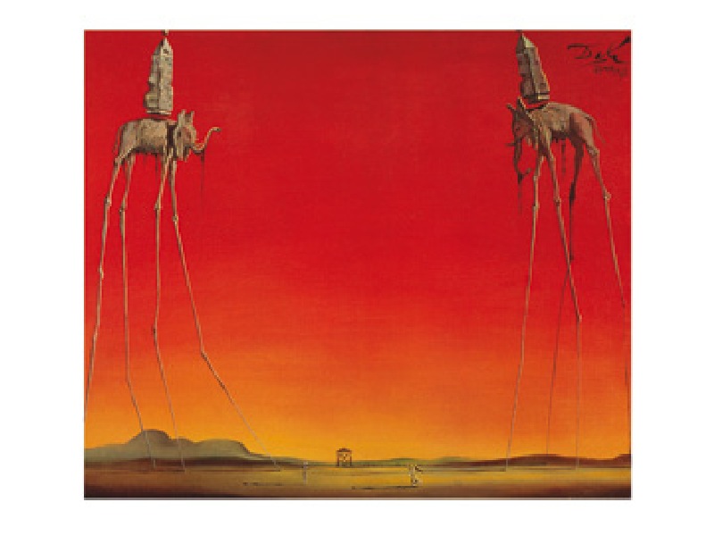 Image: Salvador Dali - The Elephants  - (SD-82)