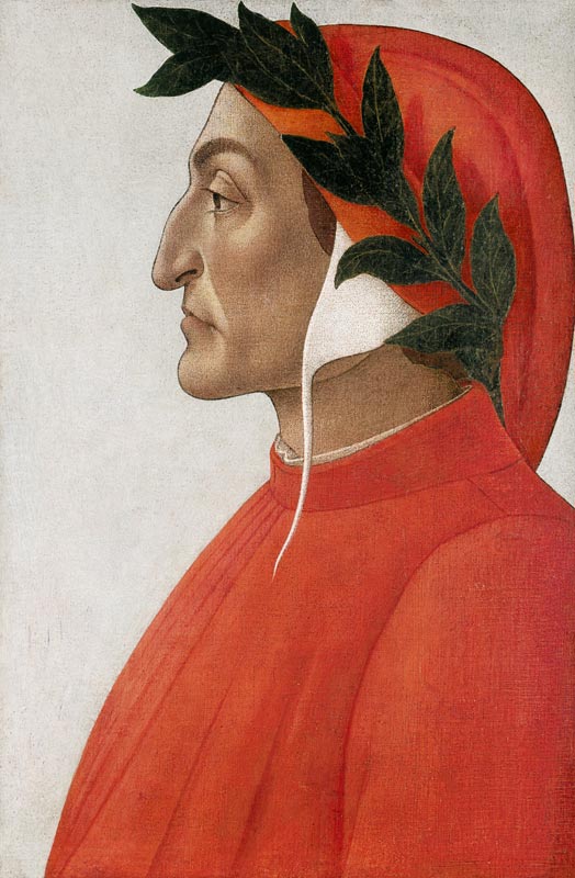 Portrait of Dante Alighieri. from Sandro Botticelli