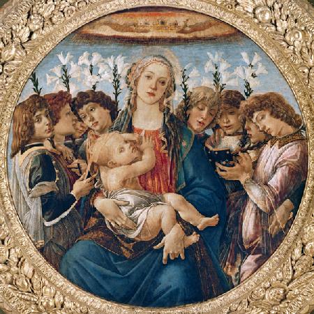 Mary with the Child and Singing Angels