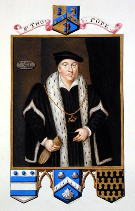 Portrait of Sir Thomas Pope (c.1507-99) - Sarah Countess of Essex as art  print or hand painted oil.