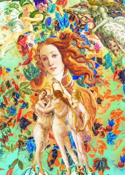 Primavera Collage Botticelli Venus 2018
