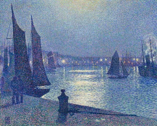moonlit night in Boulogne 1900