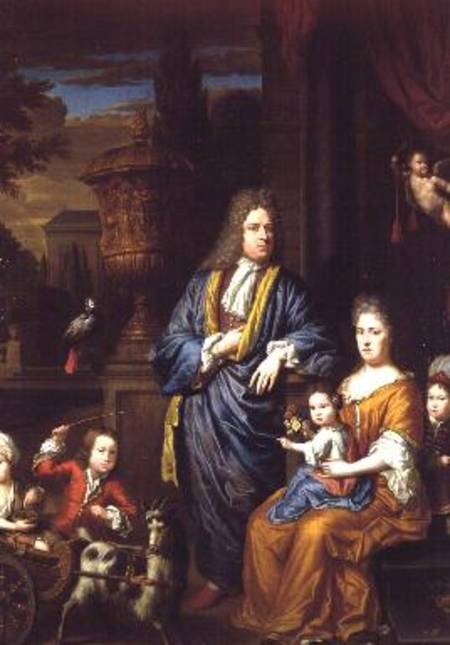 Family Portrait Group in a Classical Setting from Thomas van der Wilt