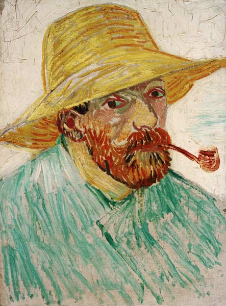 van Gogh, Self-Portrait w.Straw Hat/1888 from Vincent van Gogh