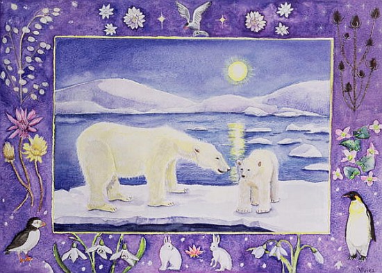 Polar Bear (month of January from a calendar)  from Vivika  Alexander