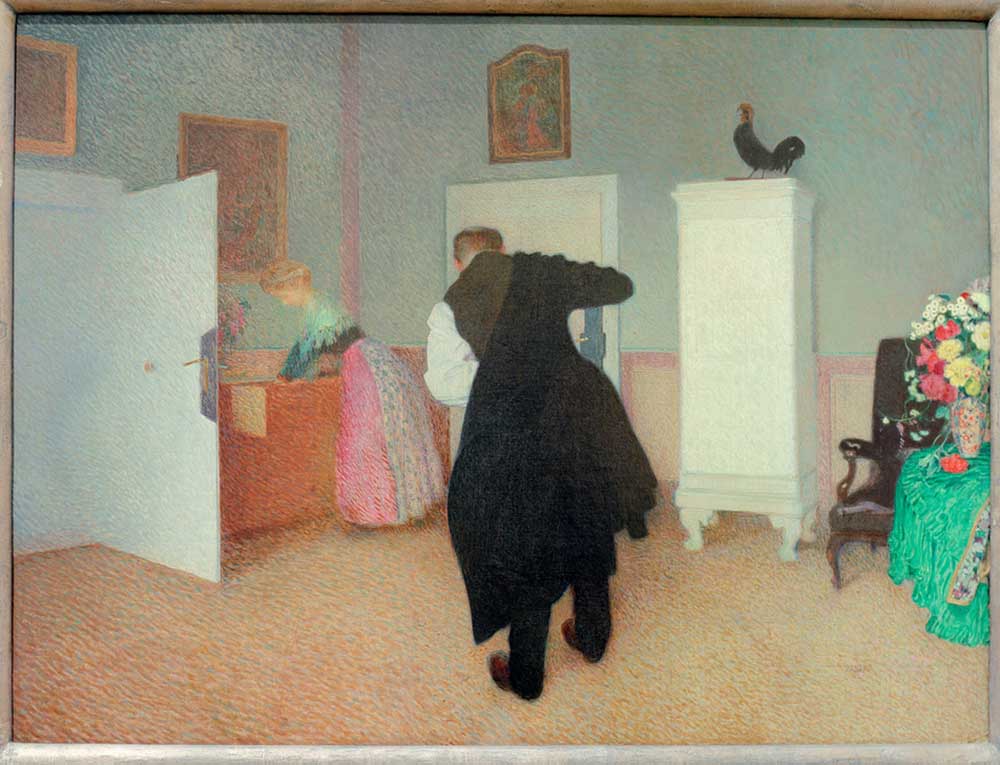 Room with attractive old man from Walter Sigmund Hampel