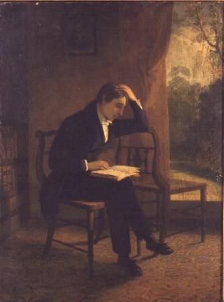 Portrait of John Keats (after Joseph Severn) from William II. Hilton