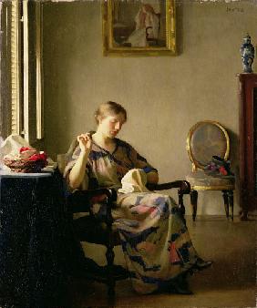 Woman Sewing