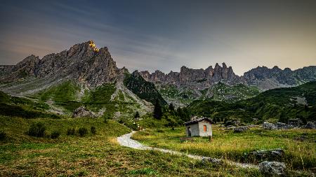 sunset in Alpes