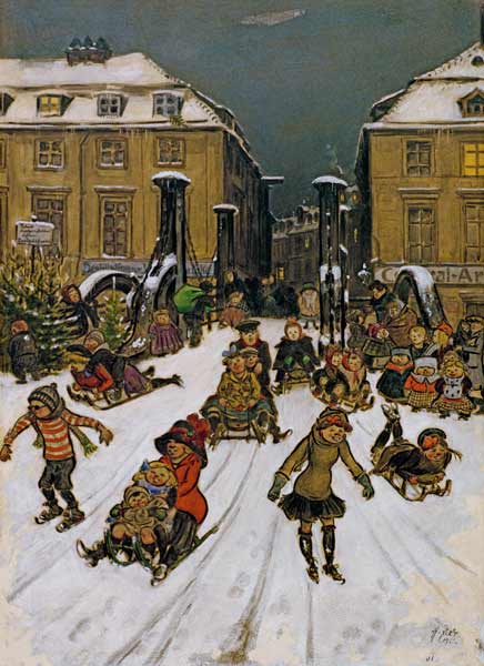 Zille / Joys of Winter / Berlin / 1911 from Heinrich Zille